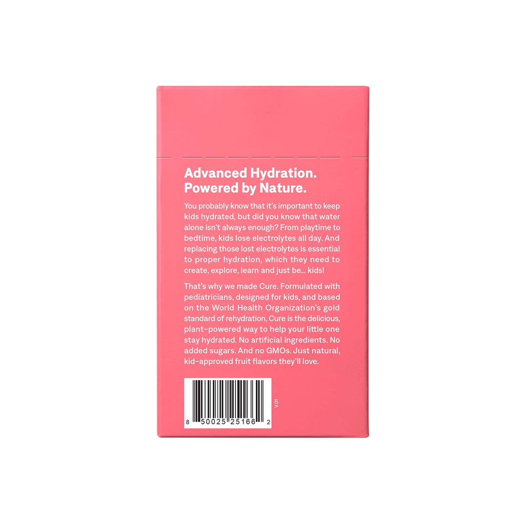 Cure® Kids Electrolyte Drink Mix, Pink Lemonade, 7.5-gram Packet KM6002
