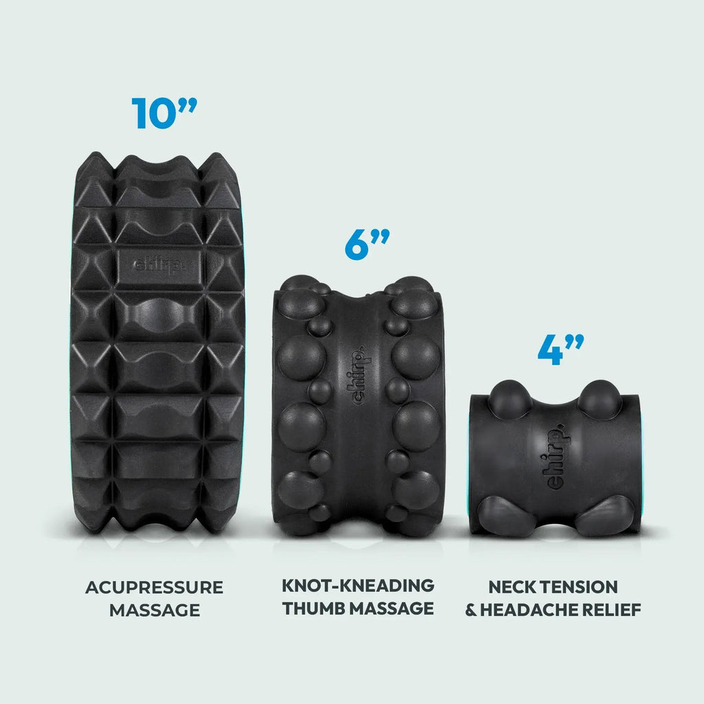 Massage Wheel Set Chirp 4 / 6 / 10 Inch Diameter W-XR-1064-MNT-D