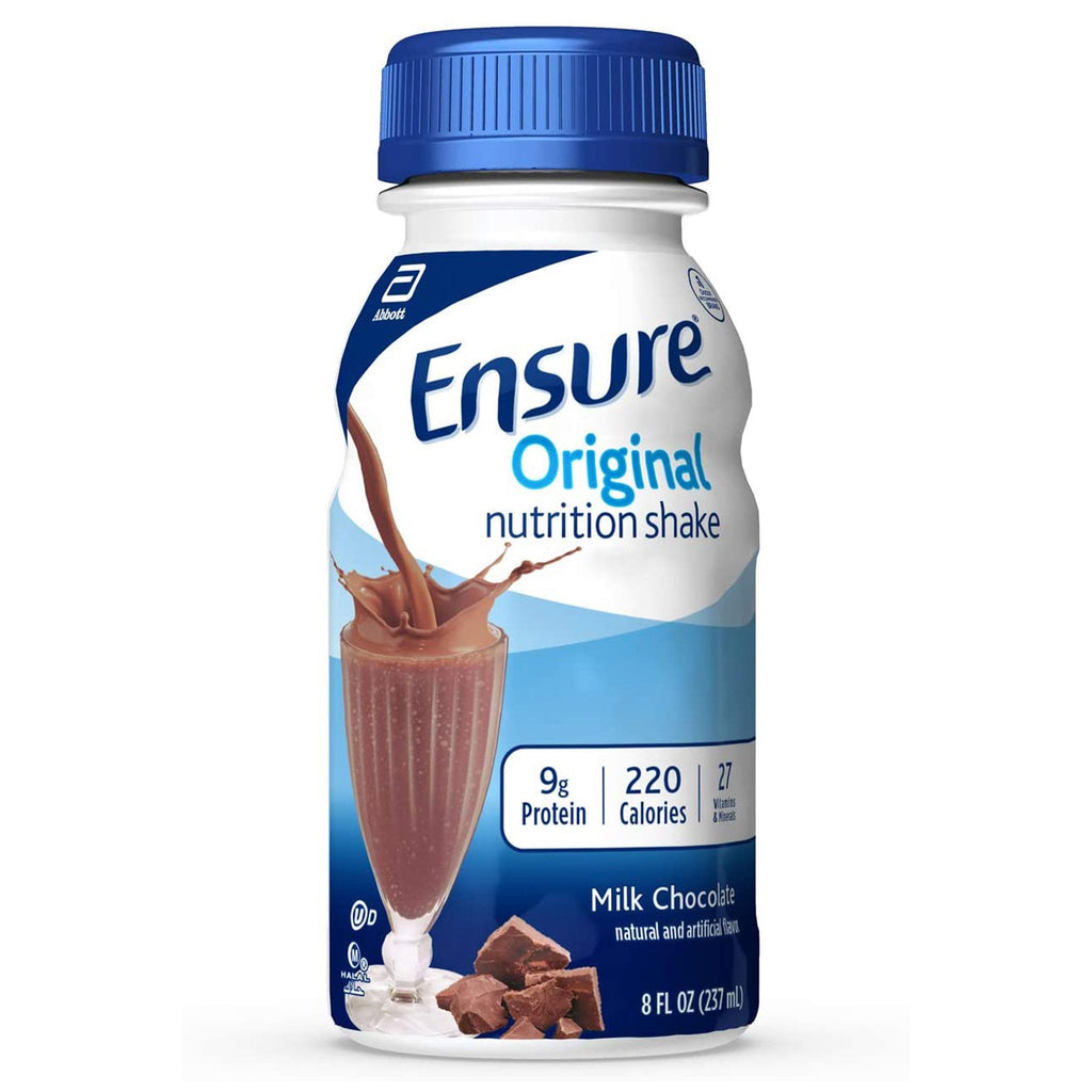 Ensure® Original Nutrition Shake, Chocolate, 8-ounce bottle 57231