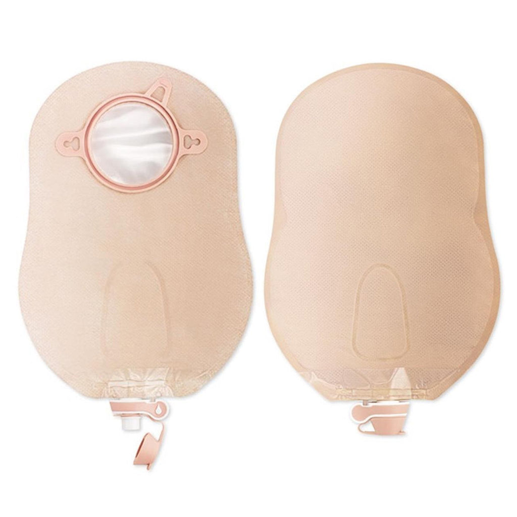New Image™ 18404 Two-Piece Transparent Urostomy Pouch, 70 mm Flange, Blue Match 18404