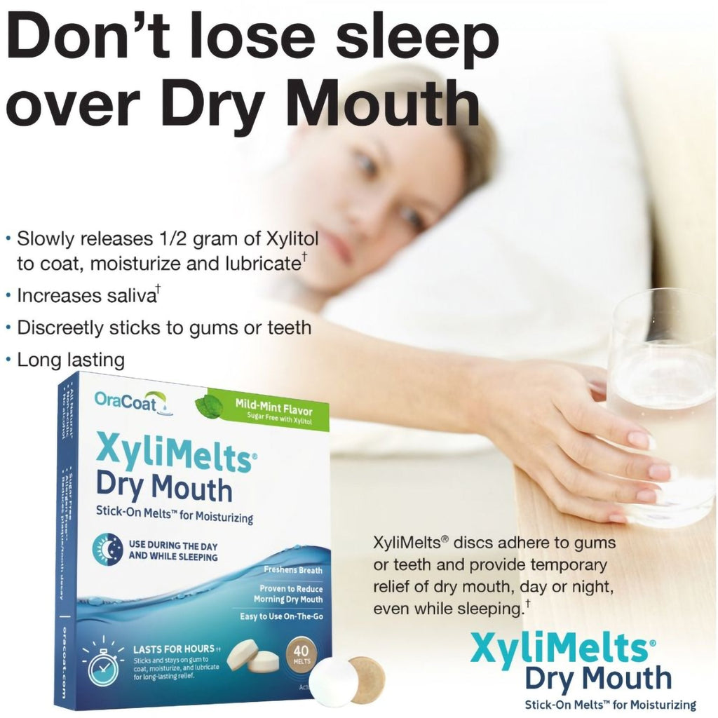 OraCoat XyliMelts Stick-On Melts for Moisturizing, Mild Mint 85593300051
