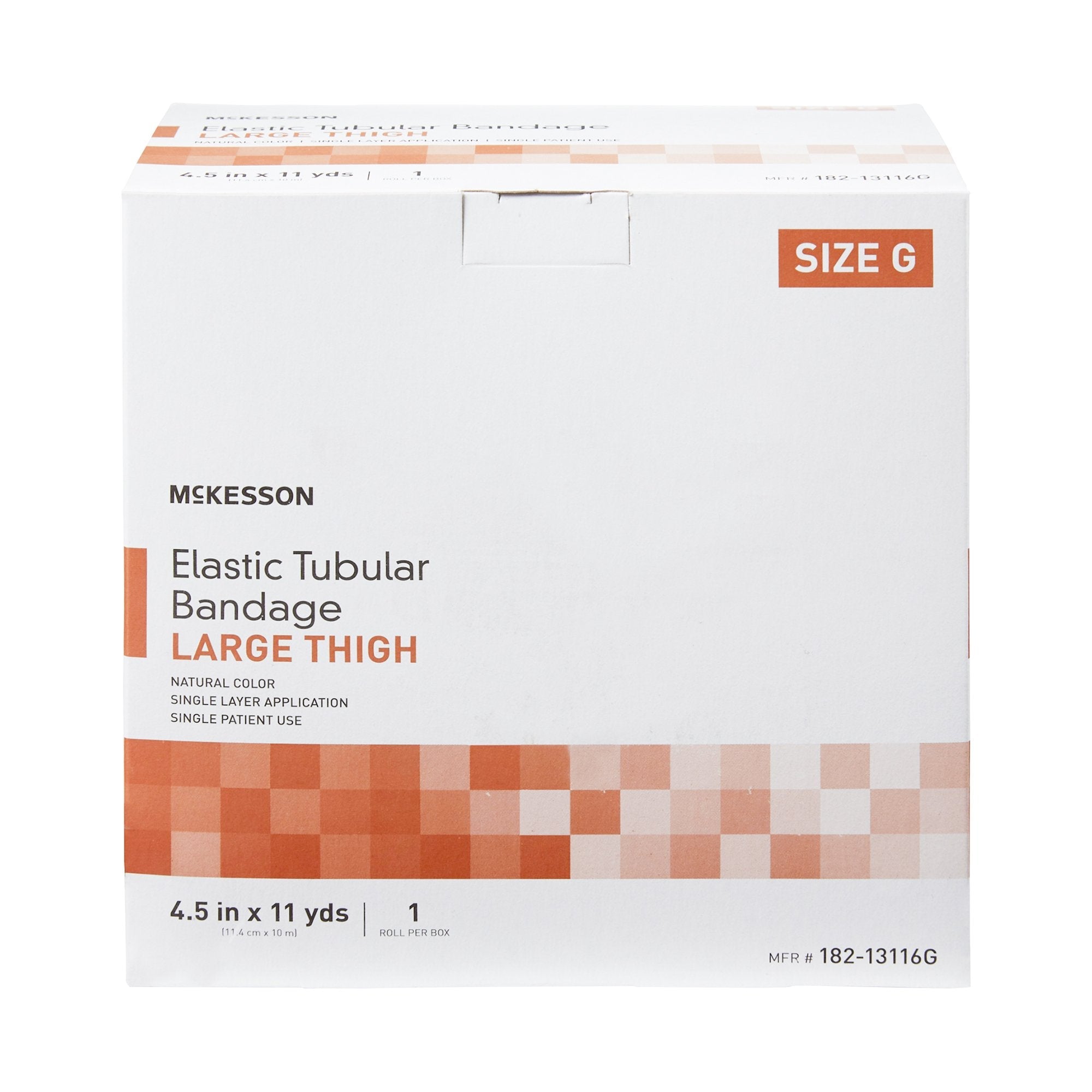 McKesson Elastic Tubular Support Bandage, 4-1/2 Inch x 11 Yard 182-13116G