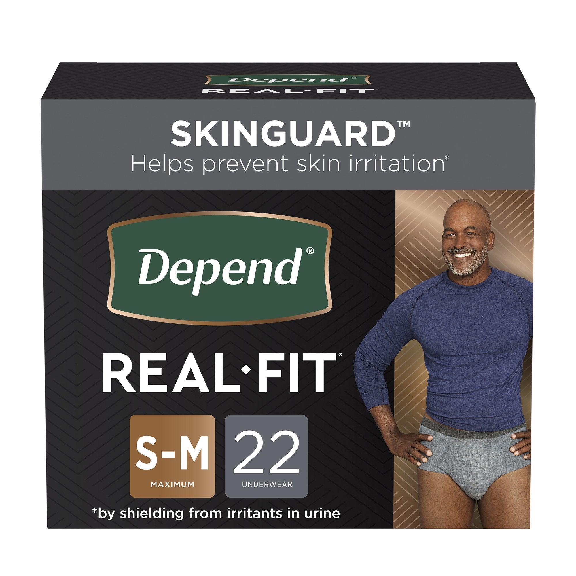 Depend® Real Fit® Maximum Absorbent Underwear, Small / Medium 50976