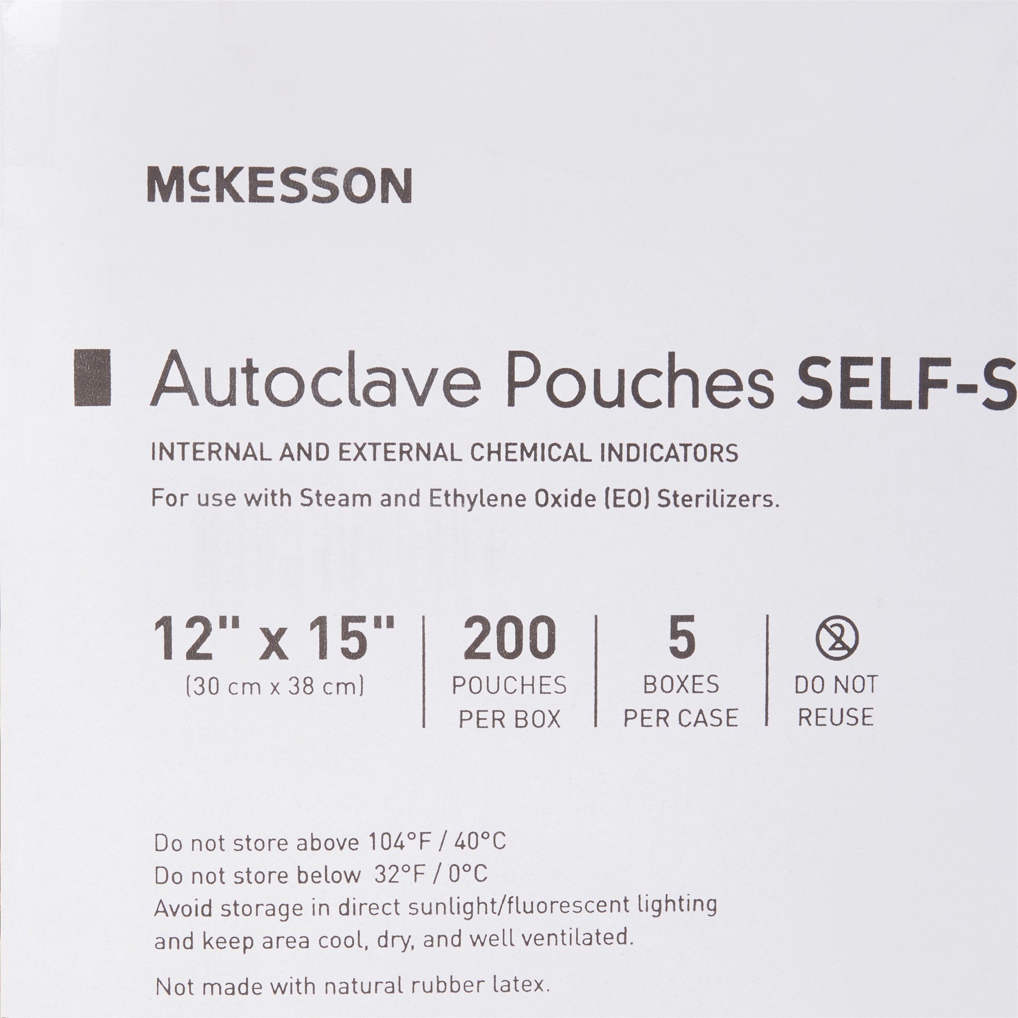 McKesson Sterilization Pouch, 12 x 15 Inch 16-6422