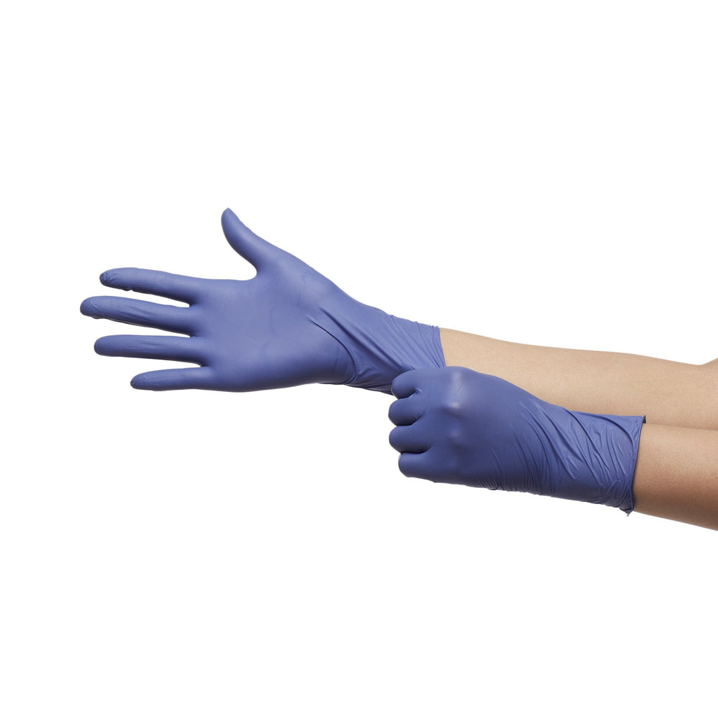 McKesson Confiderm® LDC Nitrile Exam Glove, Large, Blue 14-6N46C