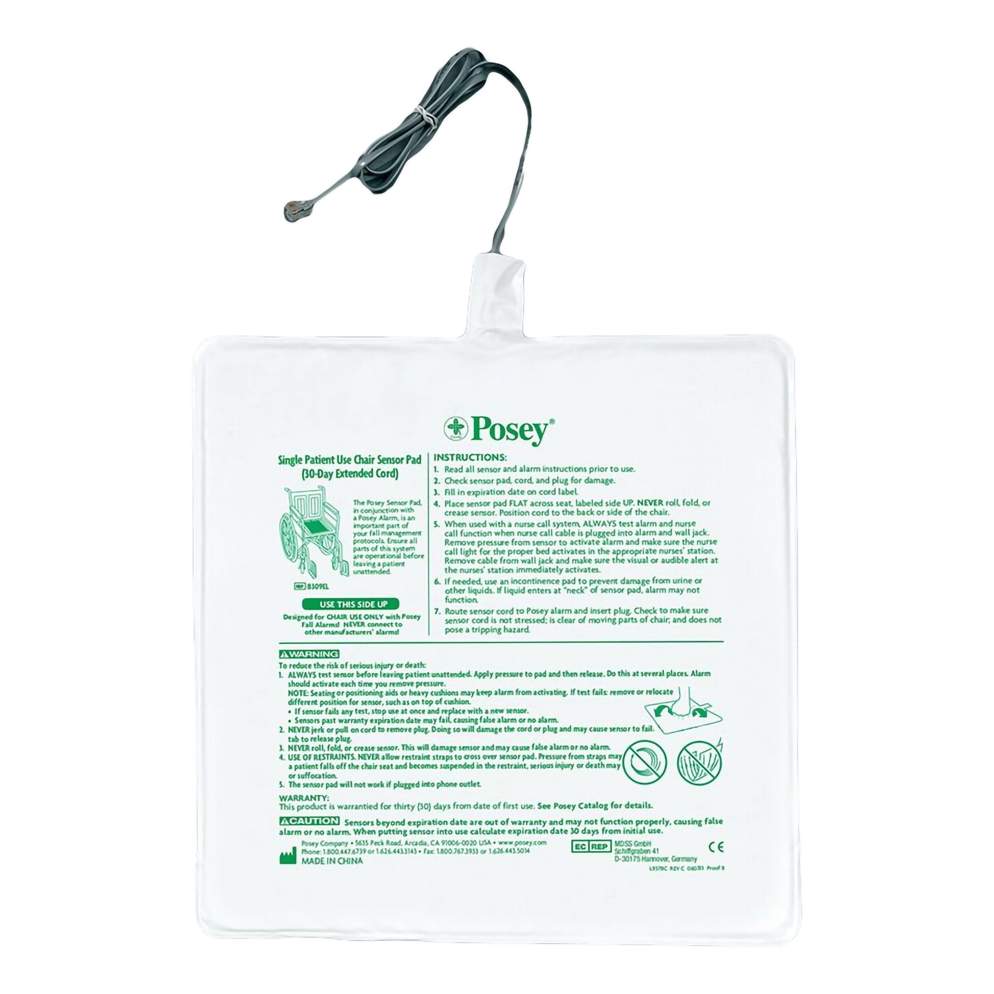 Fall Management Chair Sensor Pad 8309