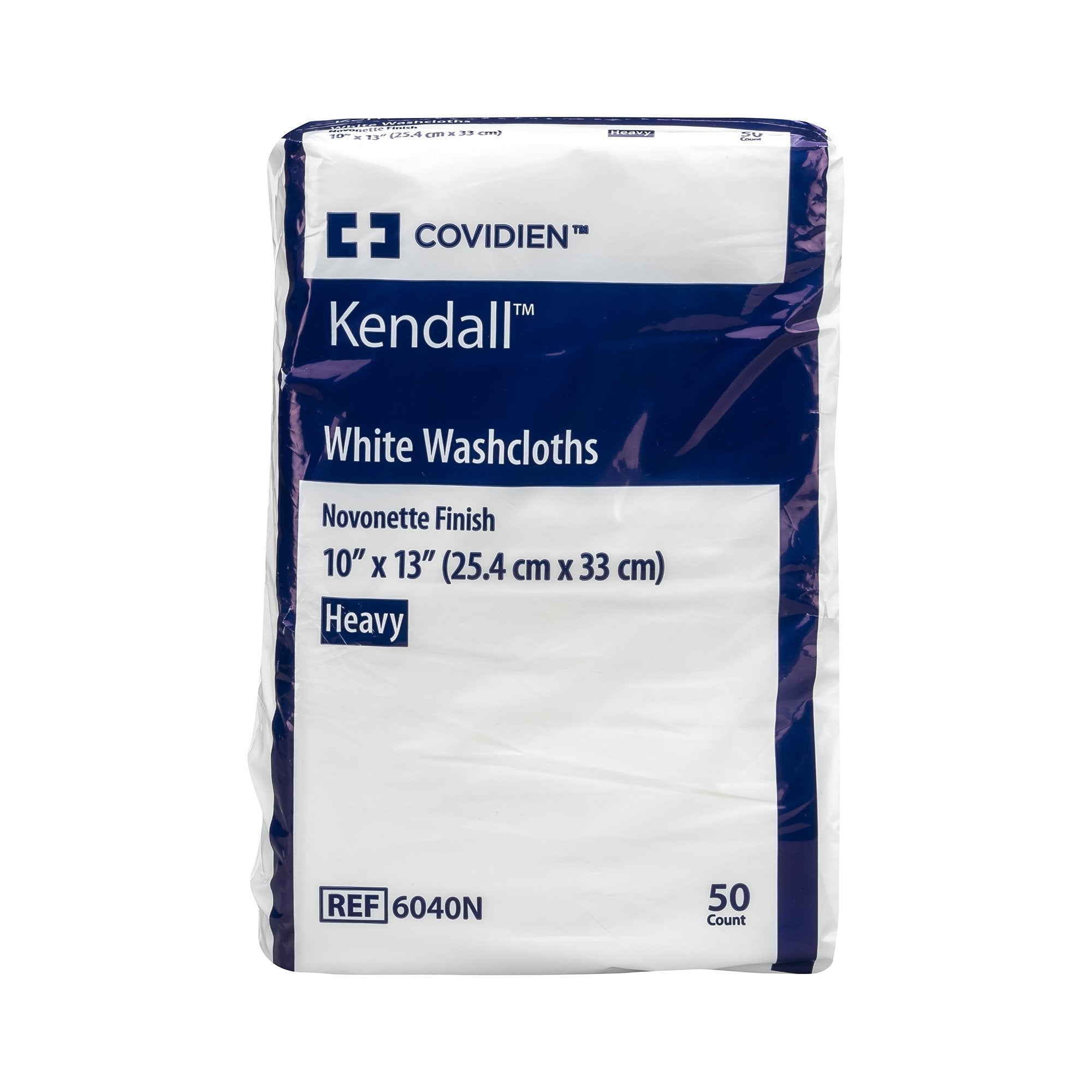 Kendall™ White Washcloth, 10 x 13 Inch 6040N