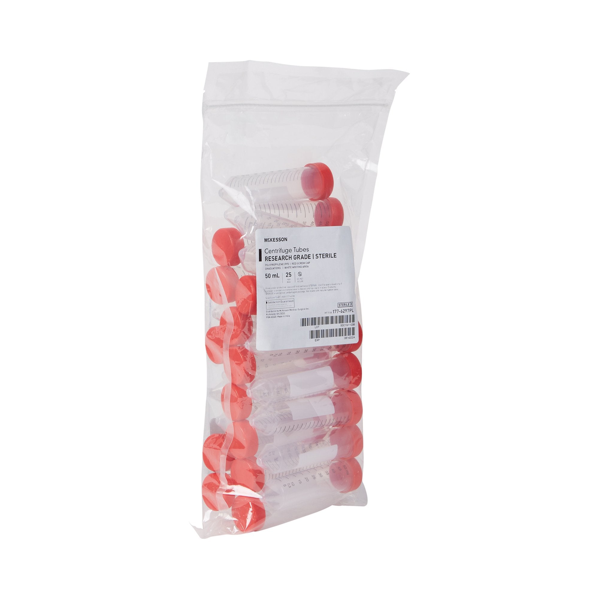 McKesson Centrifuge Tube, 50 mL 177-6297PL