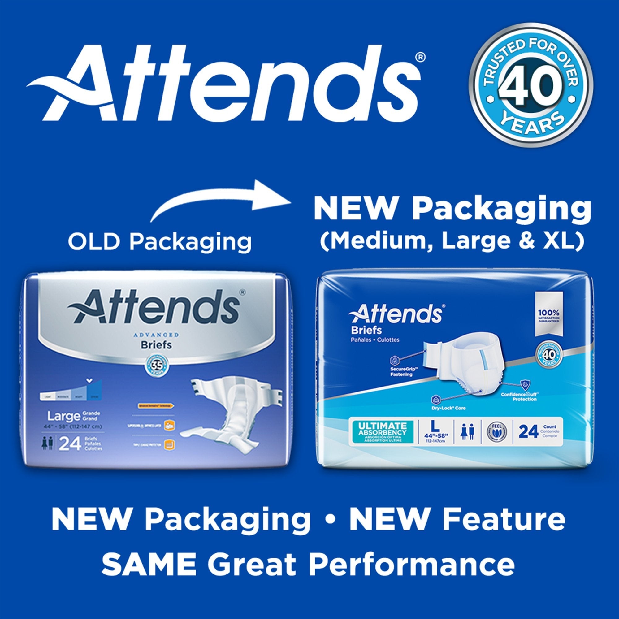 Attends® Advanced Briefs, Regular DDC25