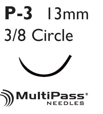 J & J Healthcare Systems Coated Vicryl Suture with Needle J494H, Box of 36