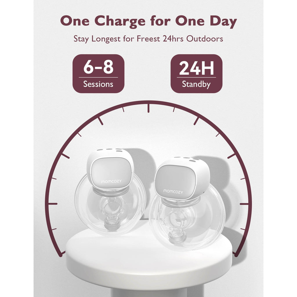 Hands Free Double Electric Breast Pump Momcozy S9 Pro-N BP091-GR00BA-A