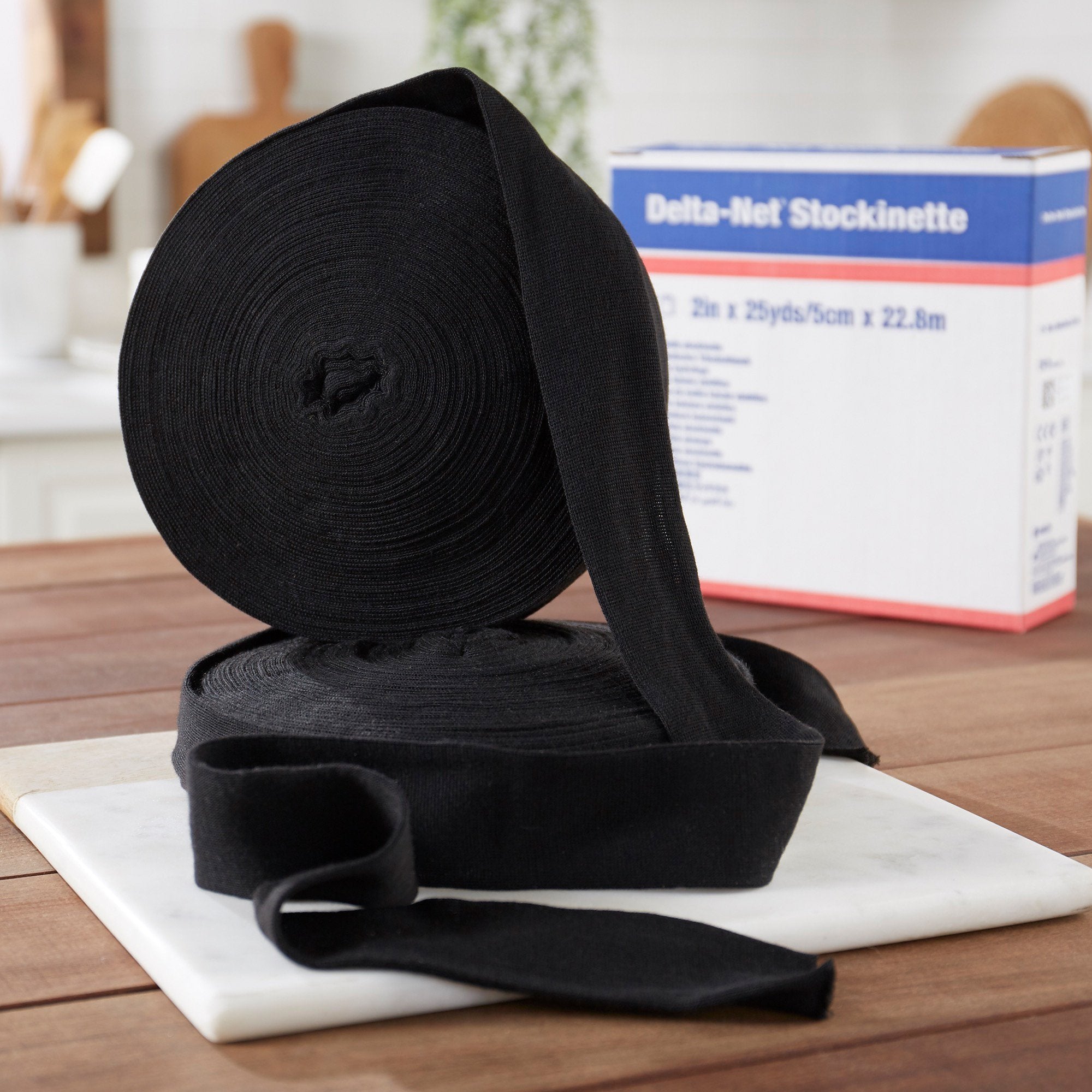 Delta-Net® Black Synthetic Compression Stockinette, 2 Inch x 25 Yard 7272301