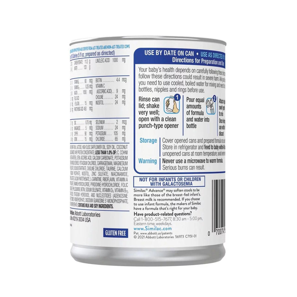 Similac® Advance® Liquid Concentrate Infant Formula, 13-ounce can 56973