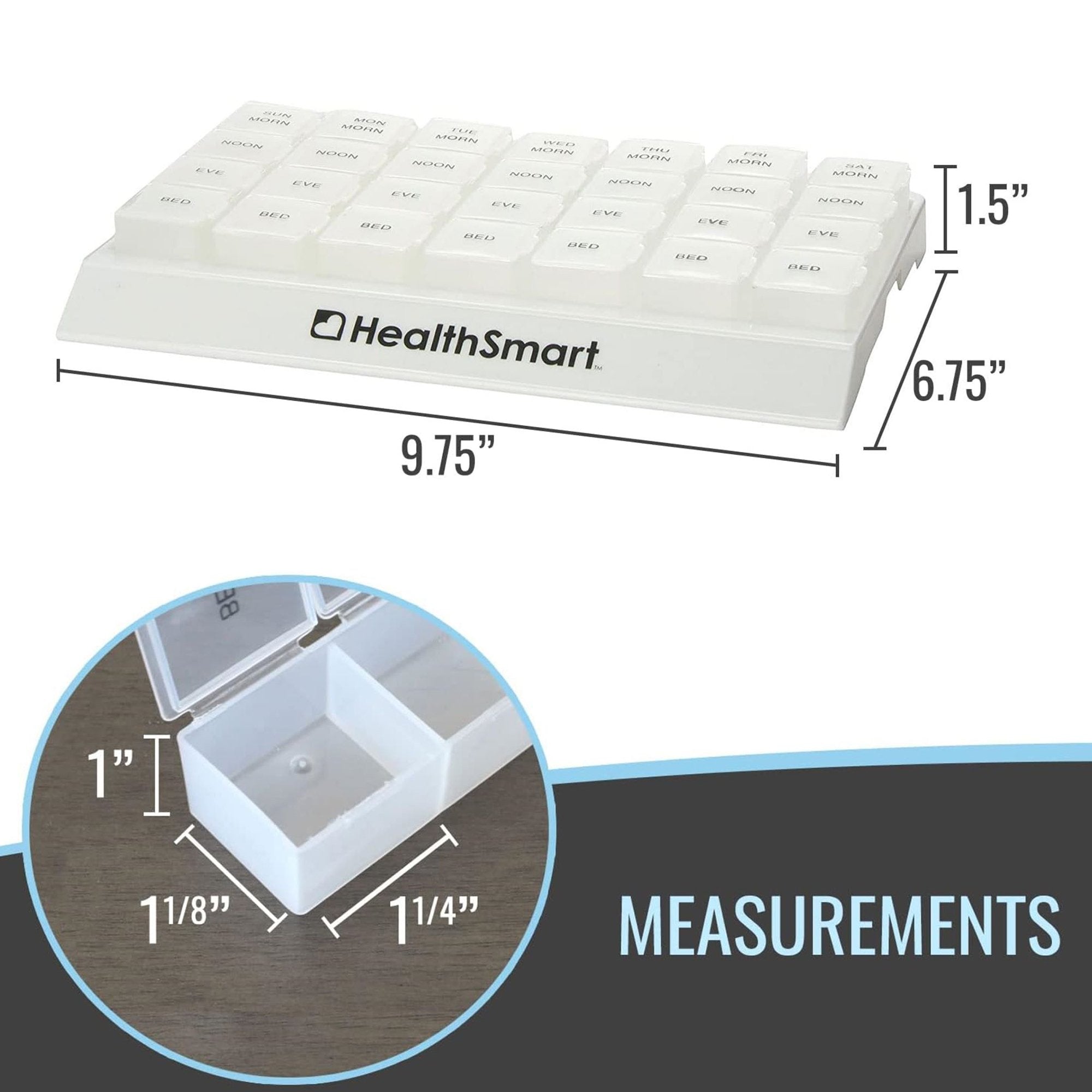 HealthSmart® 7-Day Pill Organizer 640-8223-0000