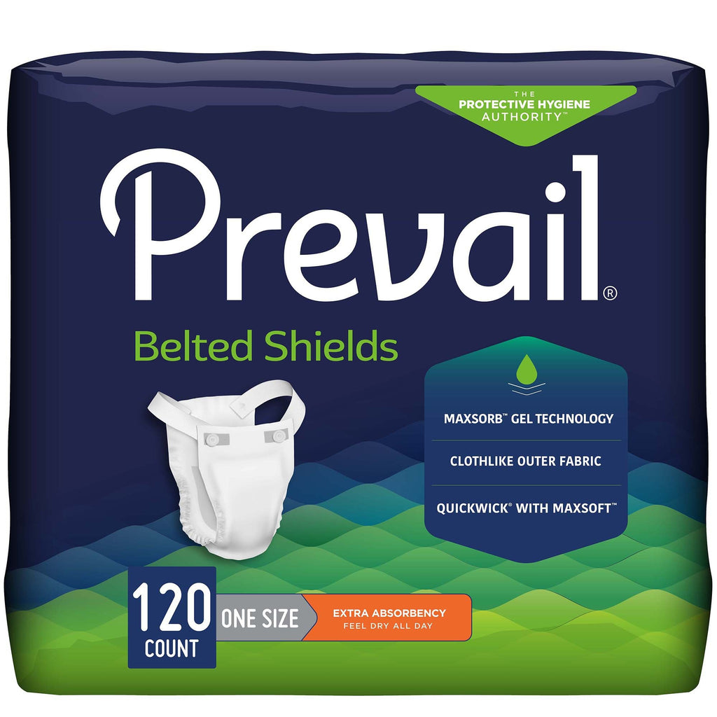 Prevail® Belted Shields Incontinence Belted Undergarment, One Size Fits Most PV-324