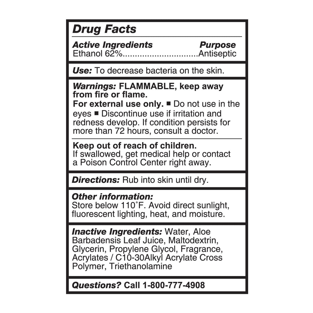 McKesson Gel Hand Sanitizer with Aloe, 8 oz. Pump Bottle 16-1069