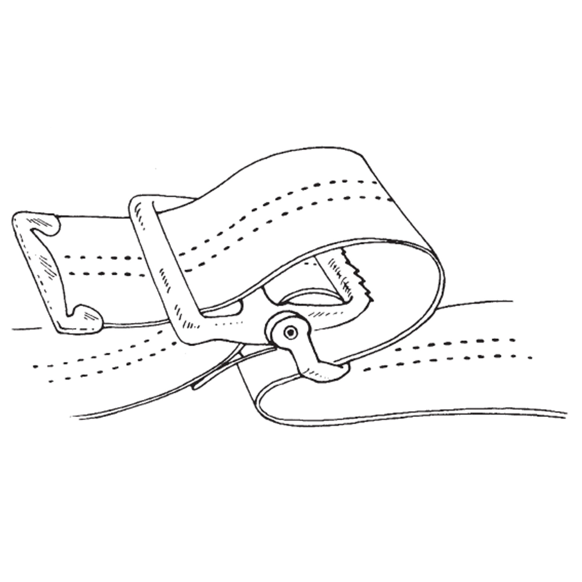 SkiL-Care™ Pinstripe Gait Belt with Metal Buckle, 60 Inch 252010