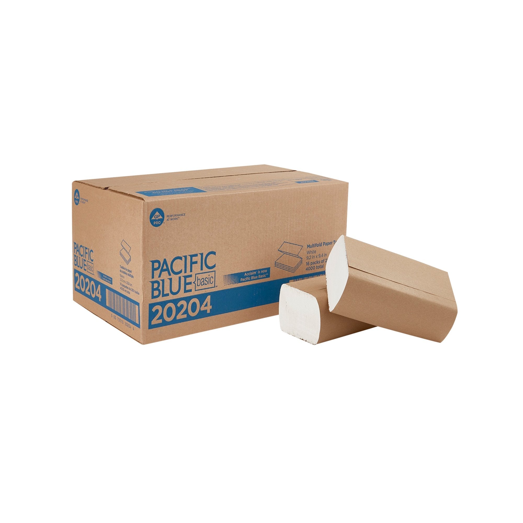 Pacific Blue Basic™ Multi-Fold Paper Towel, 250 per Pack 20204
