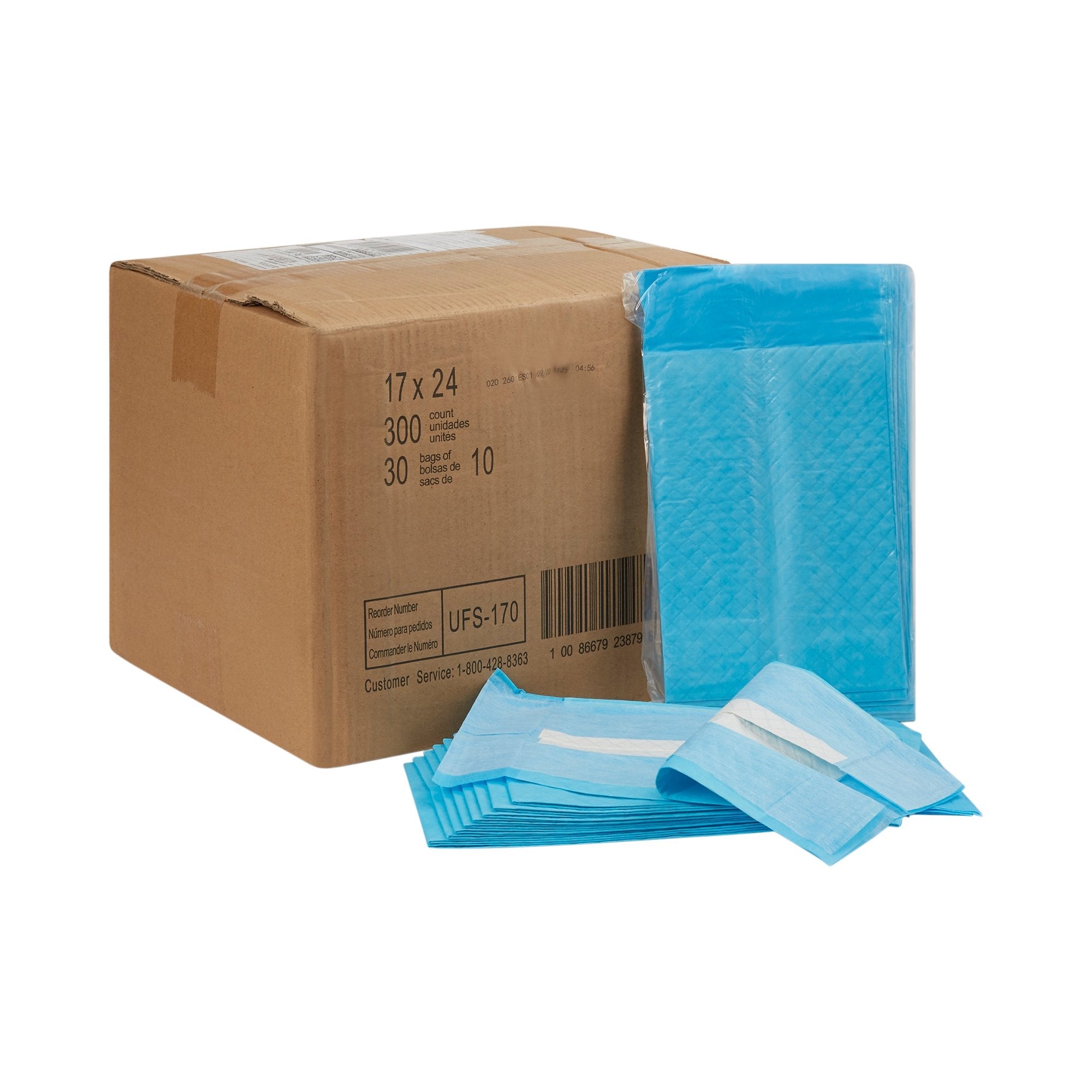 Attends® Care Dri-Sorb® Underpads, 17 x 24 Inches UFS-170