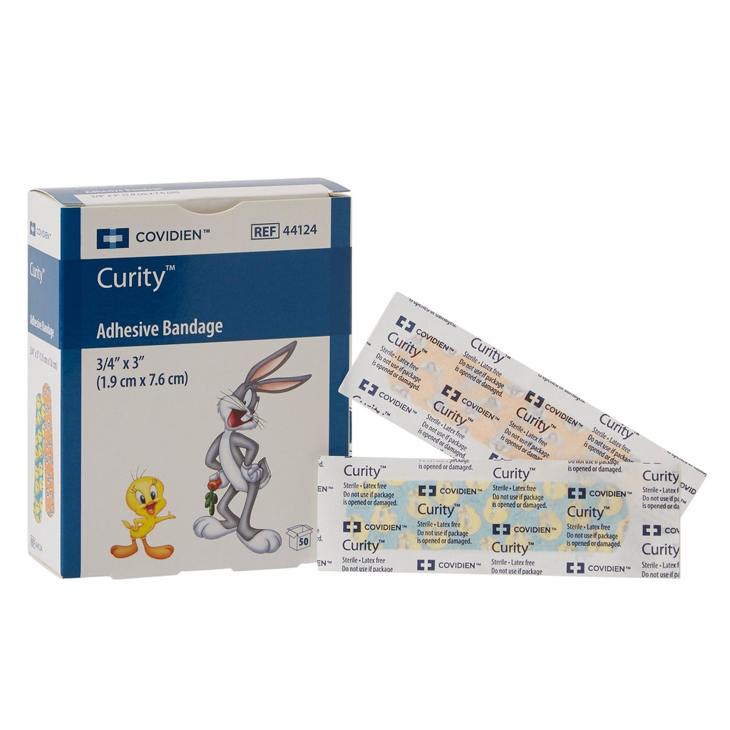 Curity™ Assorted Looney Tunes Adhesive Strip, ¾ x 3 Inch 44124