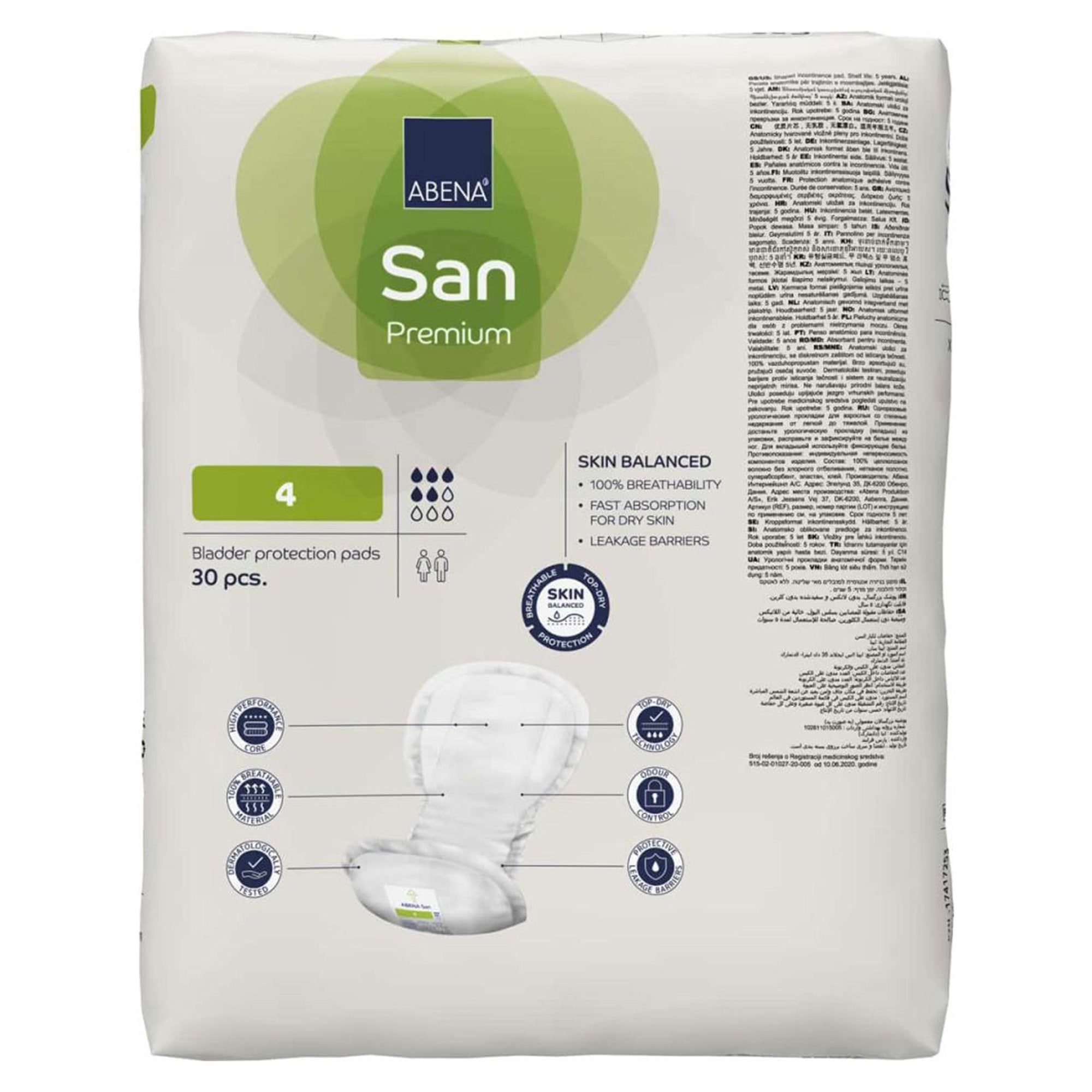 Abena® San 4 Premium Bladder Protection Pads 1000021306