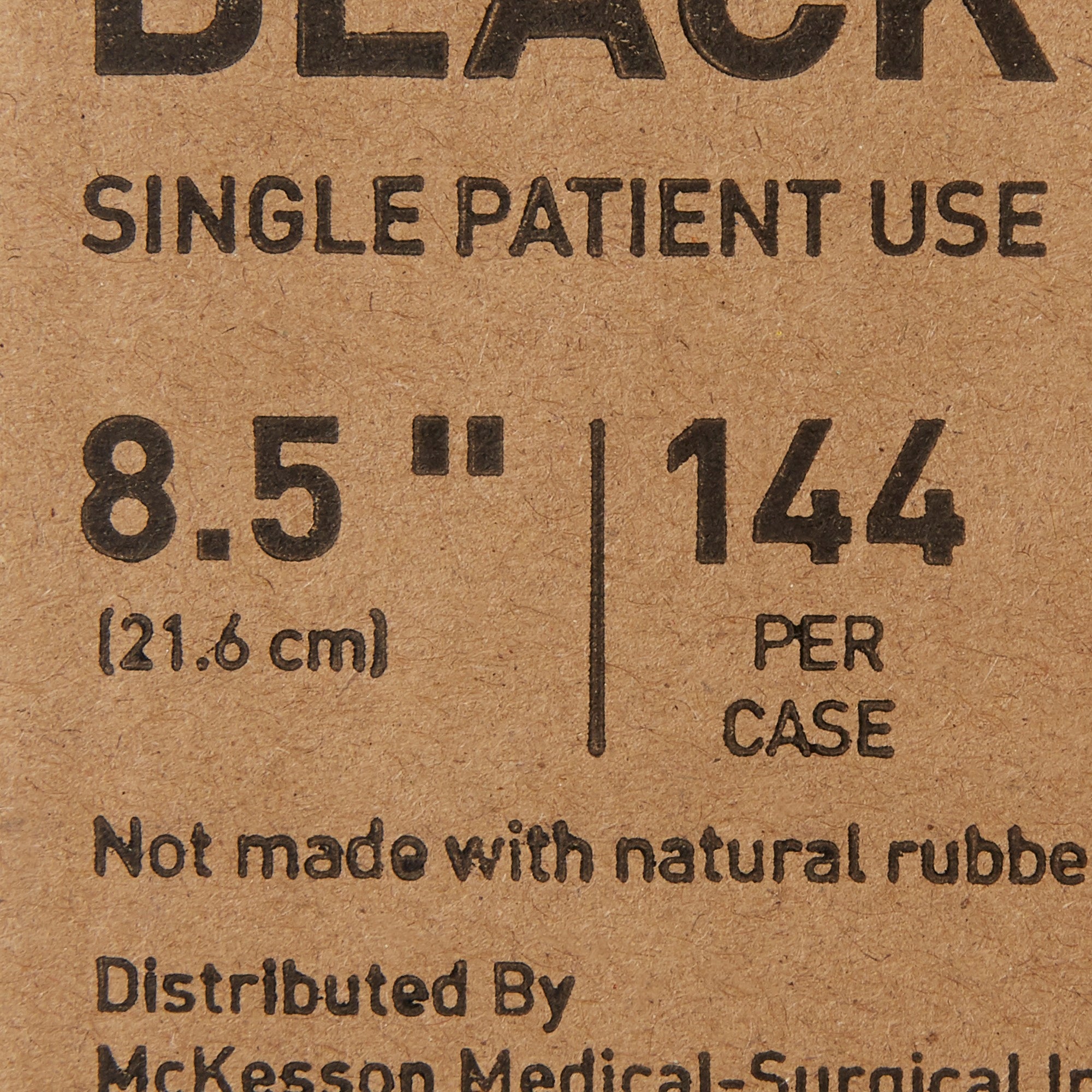 McKesson Handle Comb, Plastic, Black, 8.5-Inch Length 16-C2950