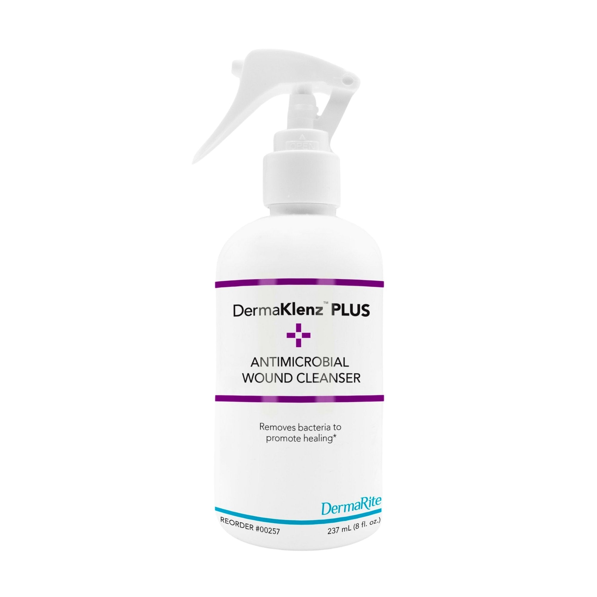 DermaRite's DermaKlenz PLUS Wound Cleanser - Spray Bottle, 8 oz. 00257