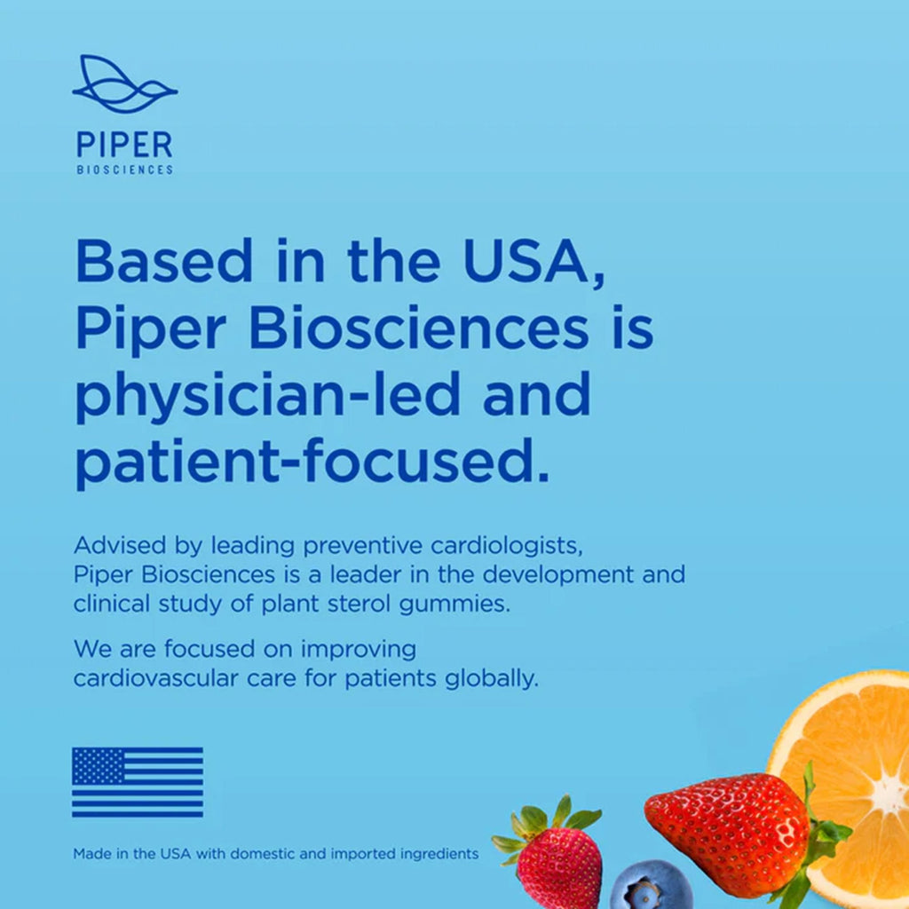 Piper Biosciences Clinical Strength LDL Healthy Cholesterol Gummies 855612006137