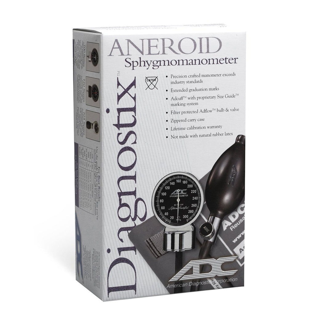 American Diagnostic Sphygmomanometer, Black, Size 11 Cuff, Pocket Size 720-11ABK