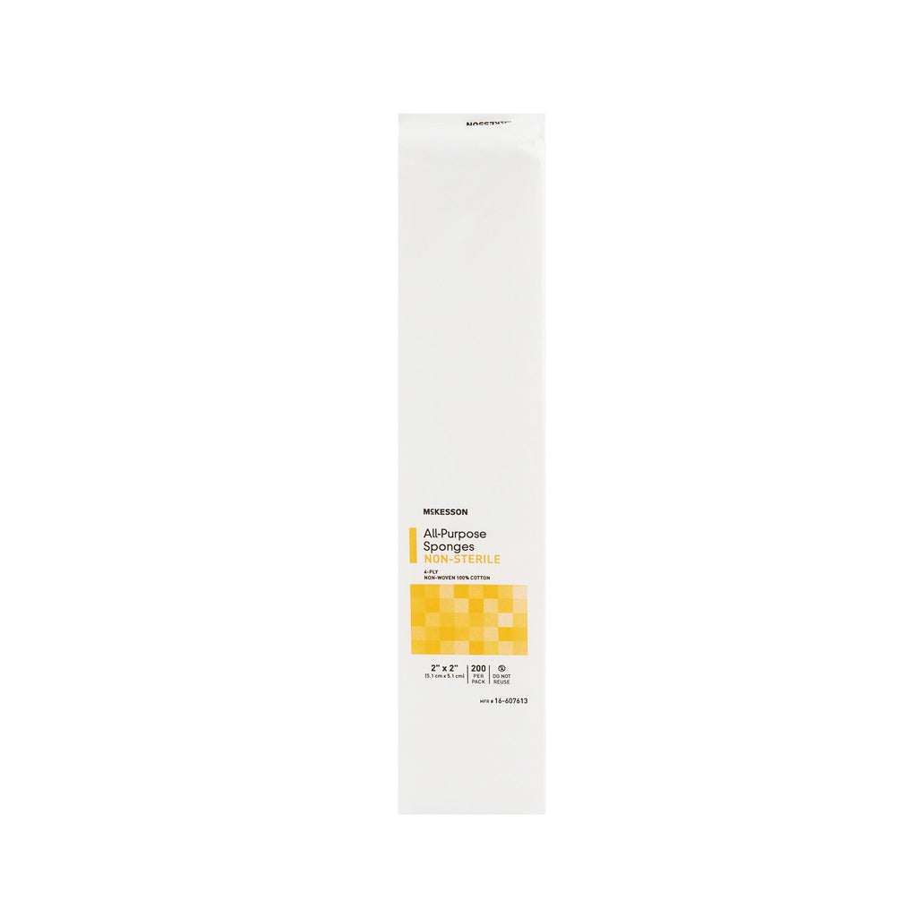 McKesson Nonwoven Sponge, 2 x 2 Inch, 4-Ply 16-607613