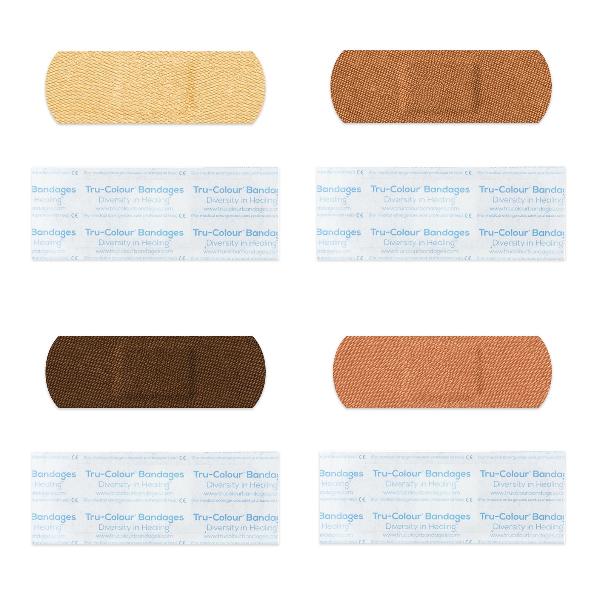 TruColour® Beige / Olive / Brown / Dark Brown Adhesive Strip, 1 x 3 Inch TCB-VBX100
