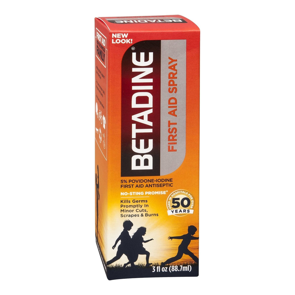 Betadine® Povidone-Iodine Antiseptic, 88.7 mL spray bottle 67618016003