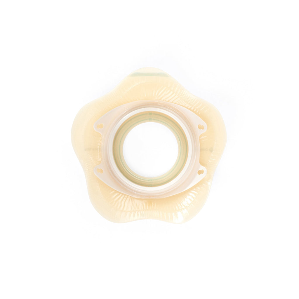 SenSura® Mio Convex Flip Ostomy Barrier, 50 mm Stoma Openings, Yellow Match 18532