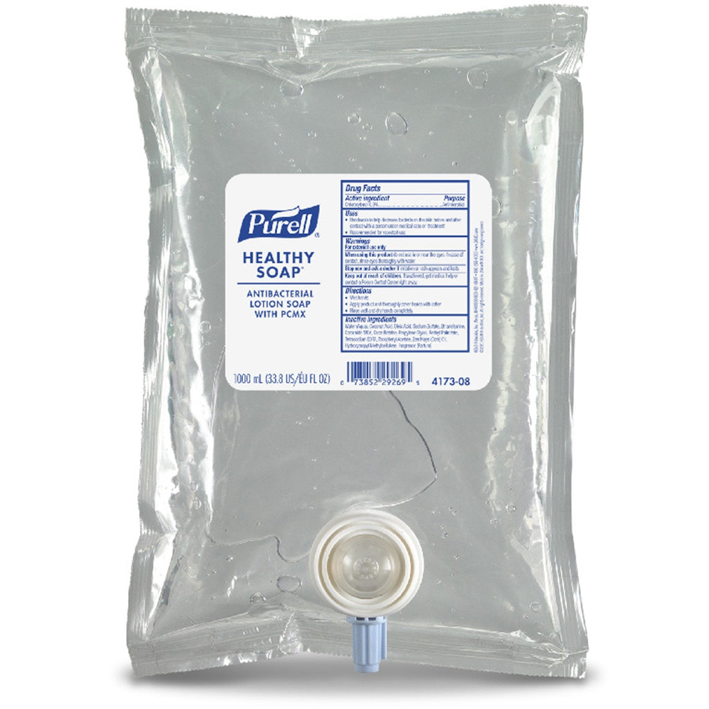 Purell® Healthy Soap® Antimicrobial Lotion Soap, 1000 mL Dispenser Refill Bag 4173-08