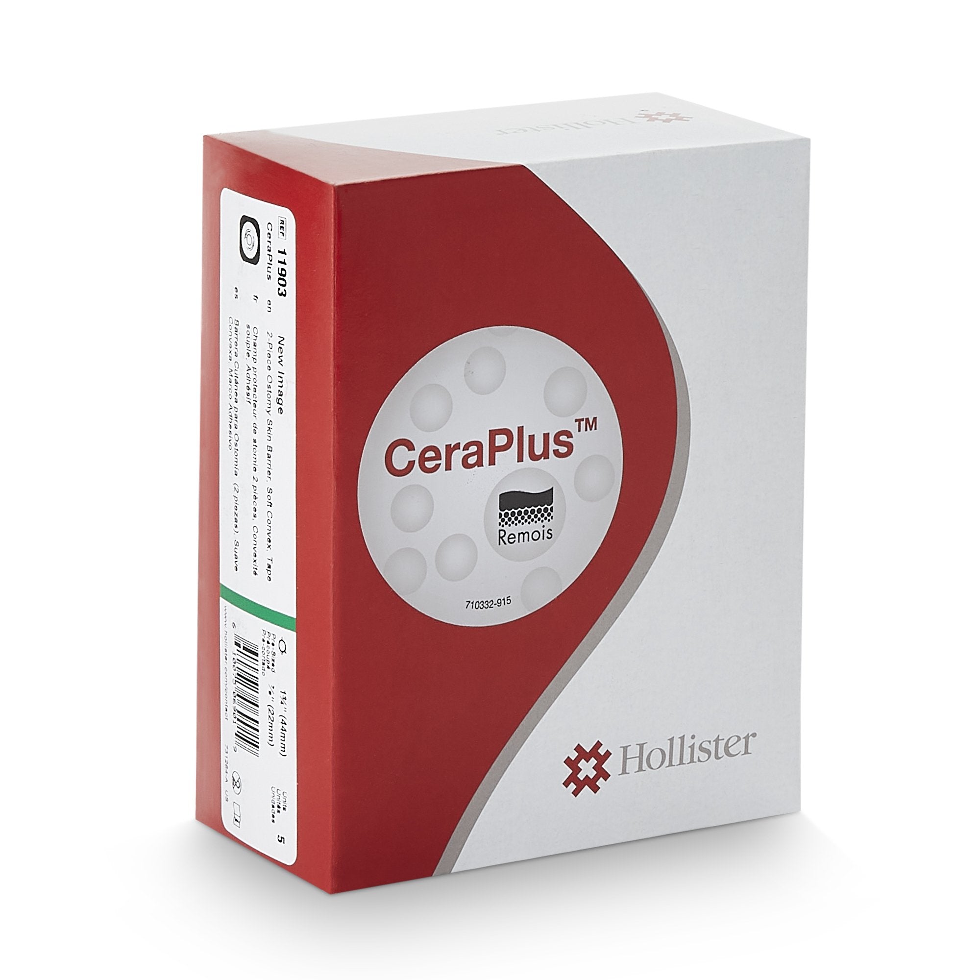 New Image™ CeraPlus™ Skin Barrier, 44mm Flange, Pre-cut to Fit 22 mm Stomas 11903