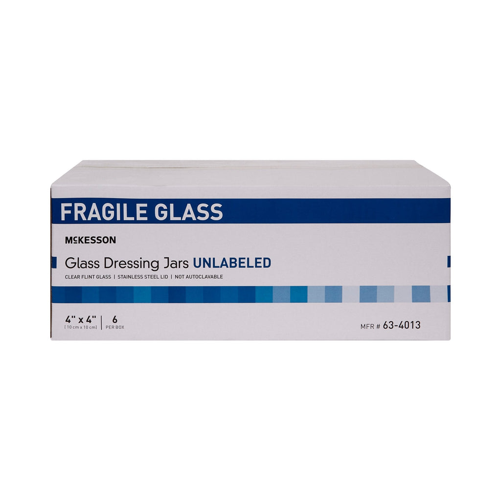 McKesson Glass Unlabeled Sundry Jar, 4 x 4 in 63-4013