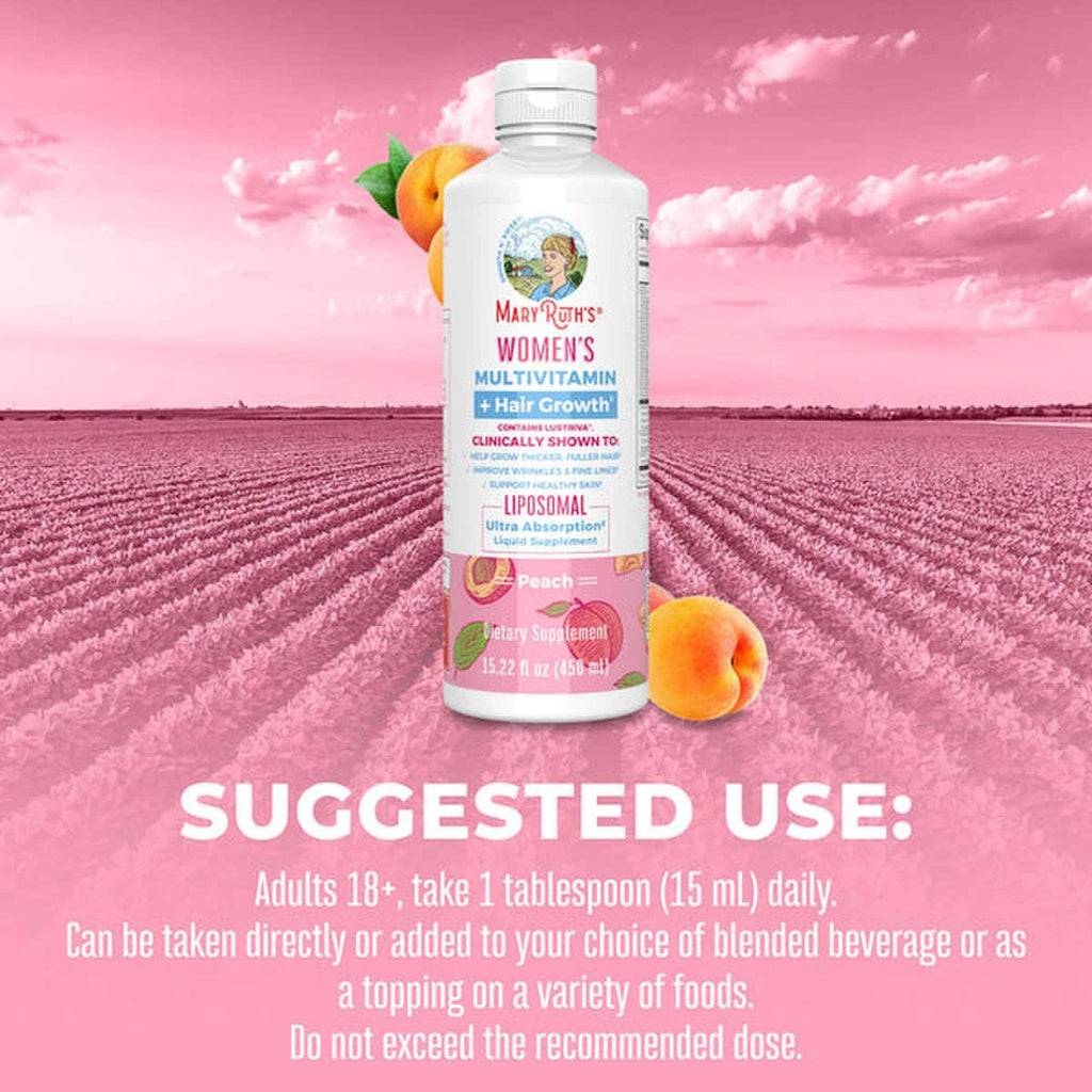 Mary Ruth's® Women's Multivitamin + Liposomal for Hair Growth, 15.22-oz. Bottle LP-WO-MHG-CV-SF-16Z-UN-01