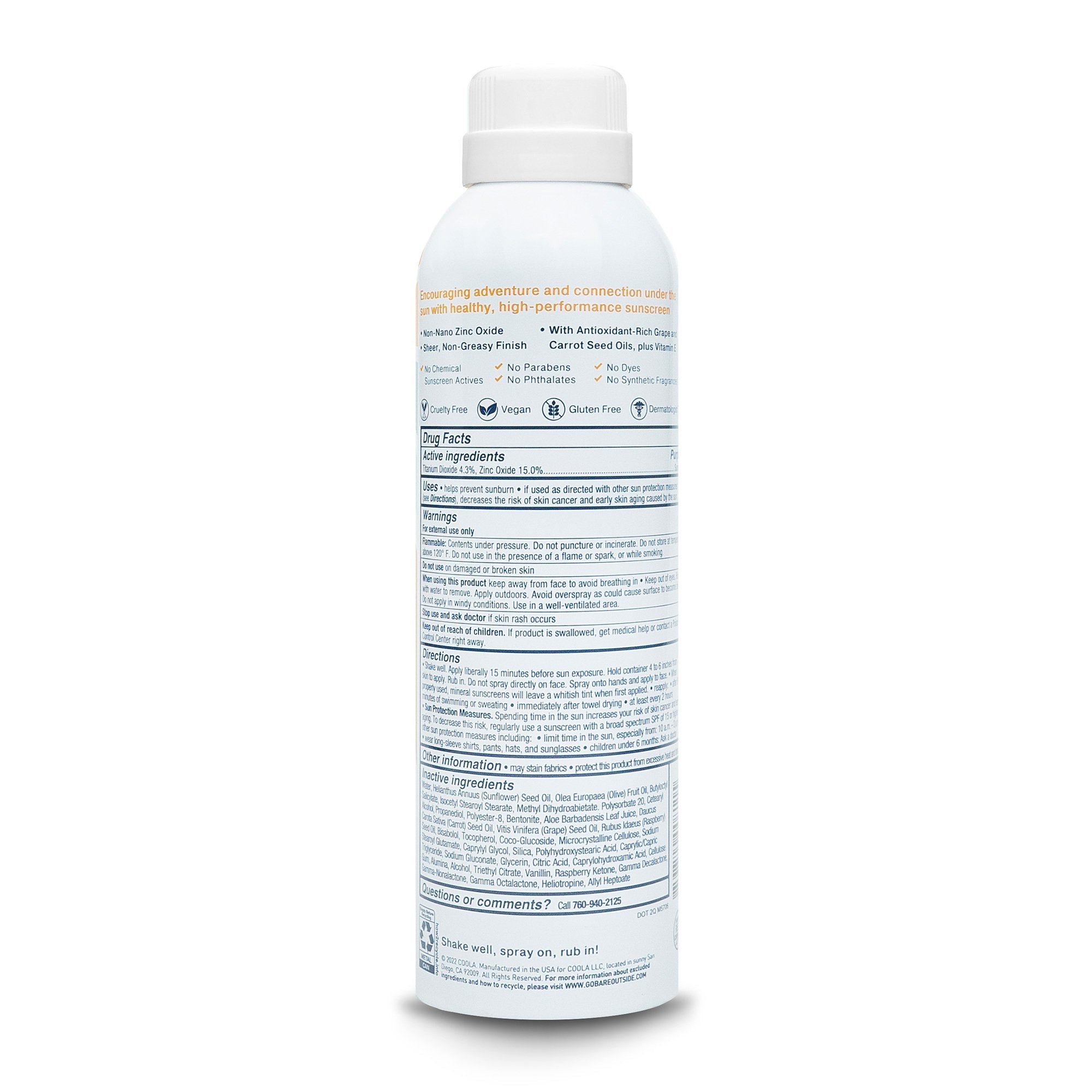 Sunscreen BARE Republic® Mineral Sport SPF 50 Lotion 6 oz. Aerosol Can BR10153