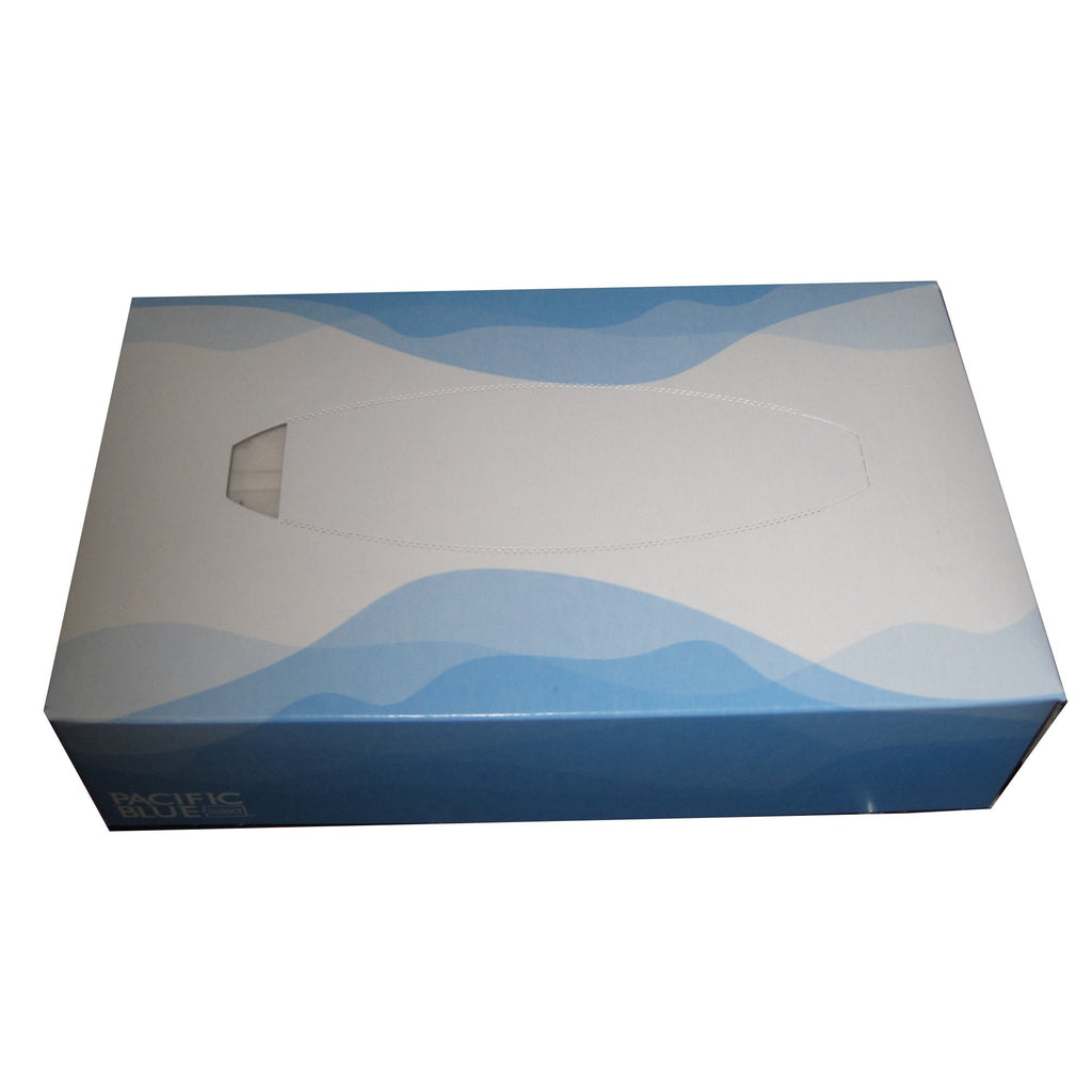 Pacific Blue Select Facial Tissue, White, 7-15/16" x 4-3/4", 2-Ply 48100