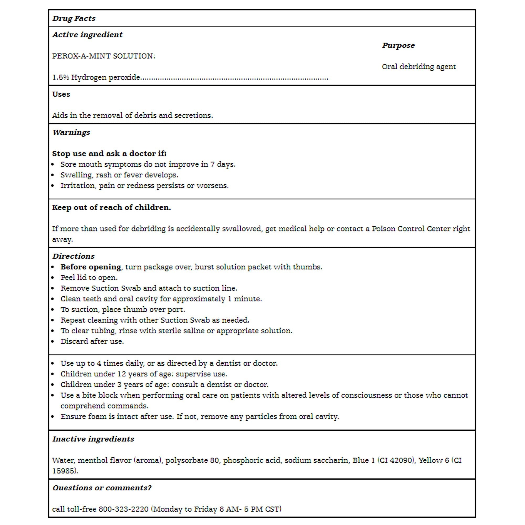 Toothette® Single Use Suction Swab System 6512