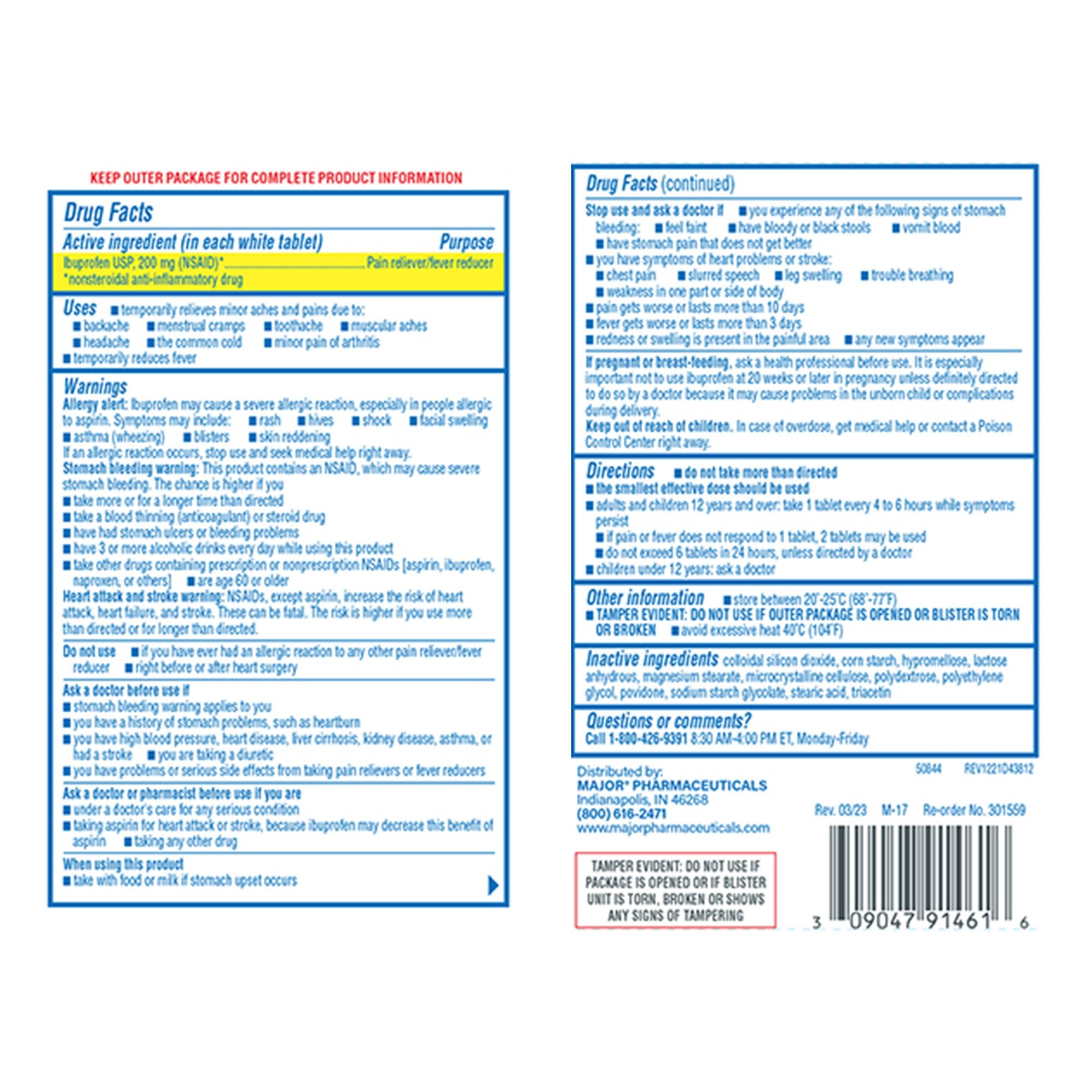 Major® Ibuprofen Pain Relief 00904791461