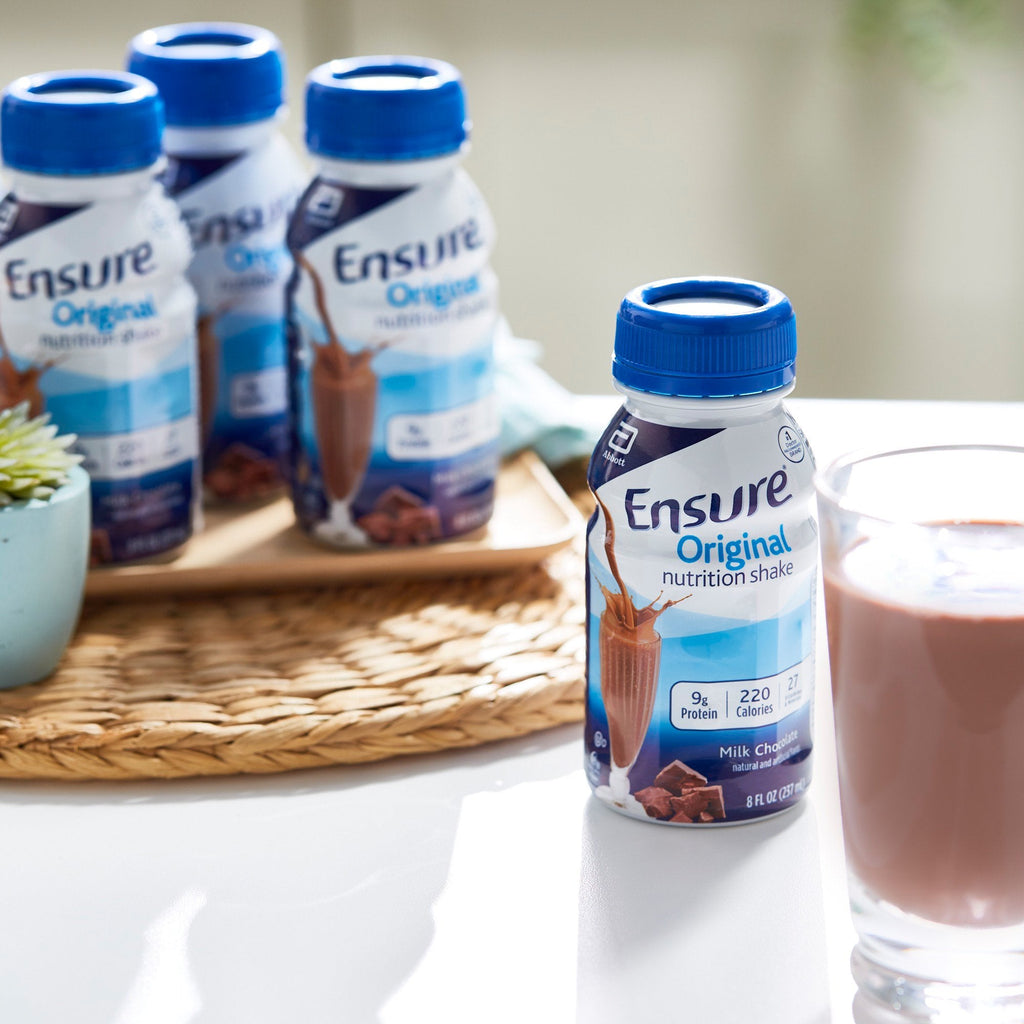 Ensure® Original Nutrition Shake, Chocolate, 8-ounce bottle 57231