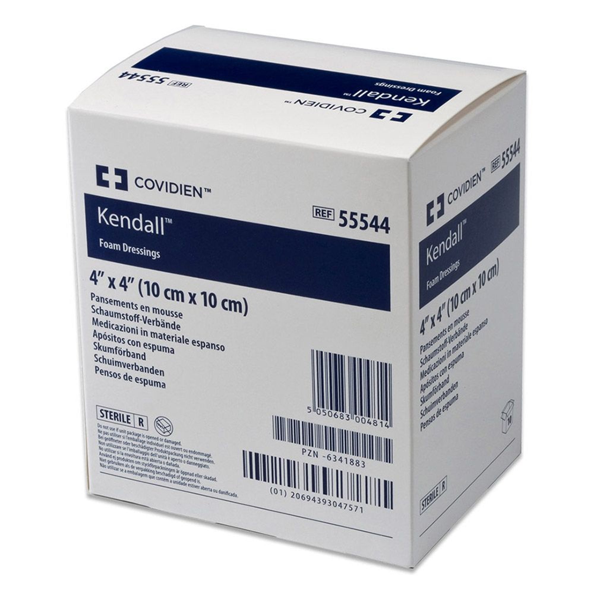 Kendall™ Foam Island Foam Dressing, 4 x 4 Inch 55544B