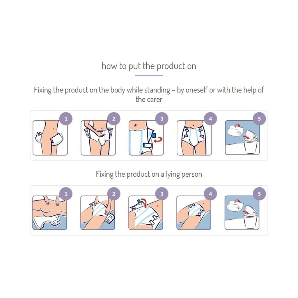 Seni® Super Plus Overnight Heavy to Severe Absorbency Incontinence Brief, Large S-LA25-BP1