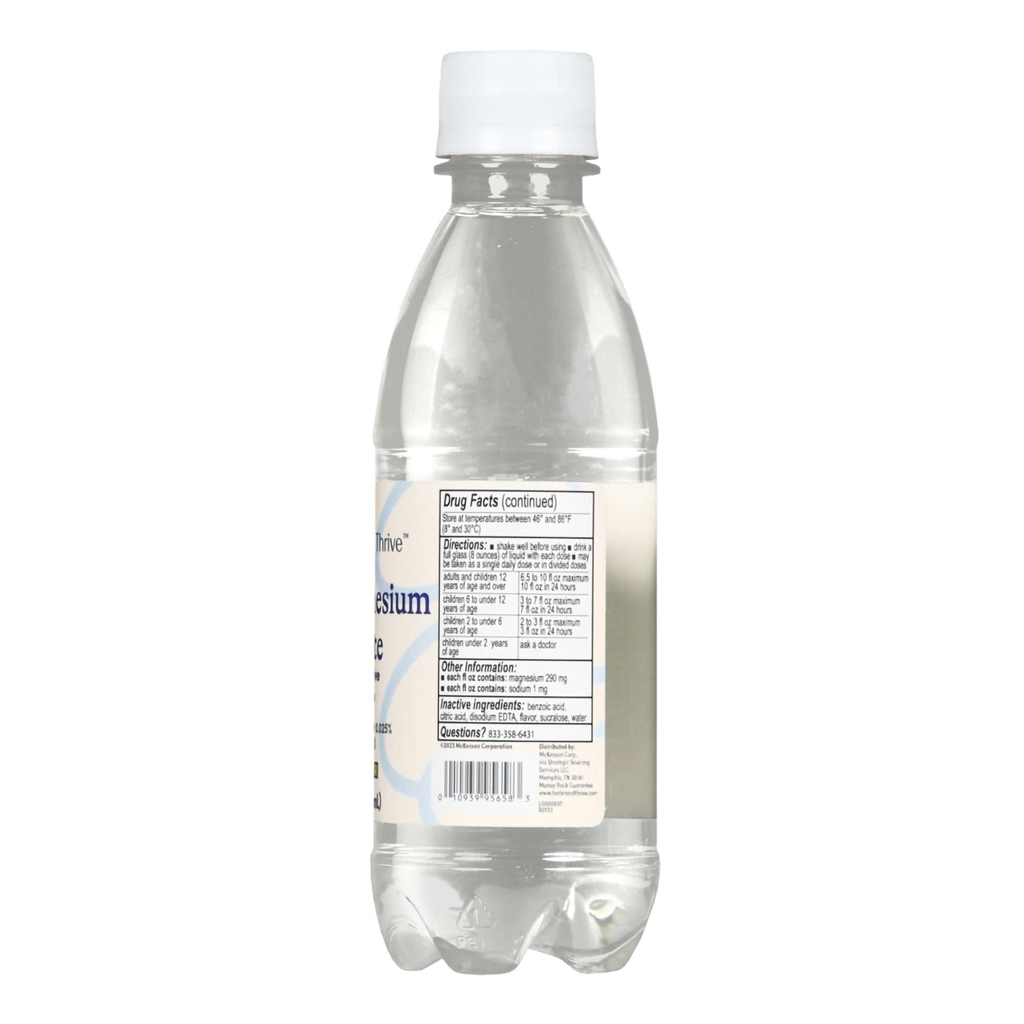 Foster & Thrive™ Magnesium Citrate Laxative, Lemon Flavor, 10-ounce bottle 70677111101