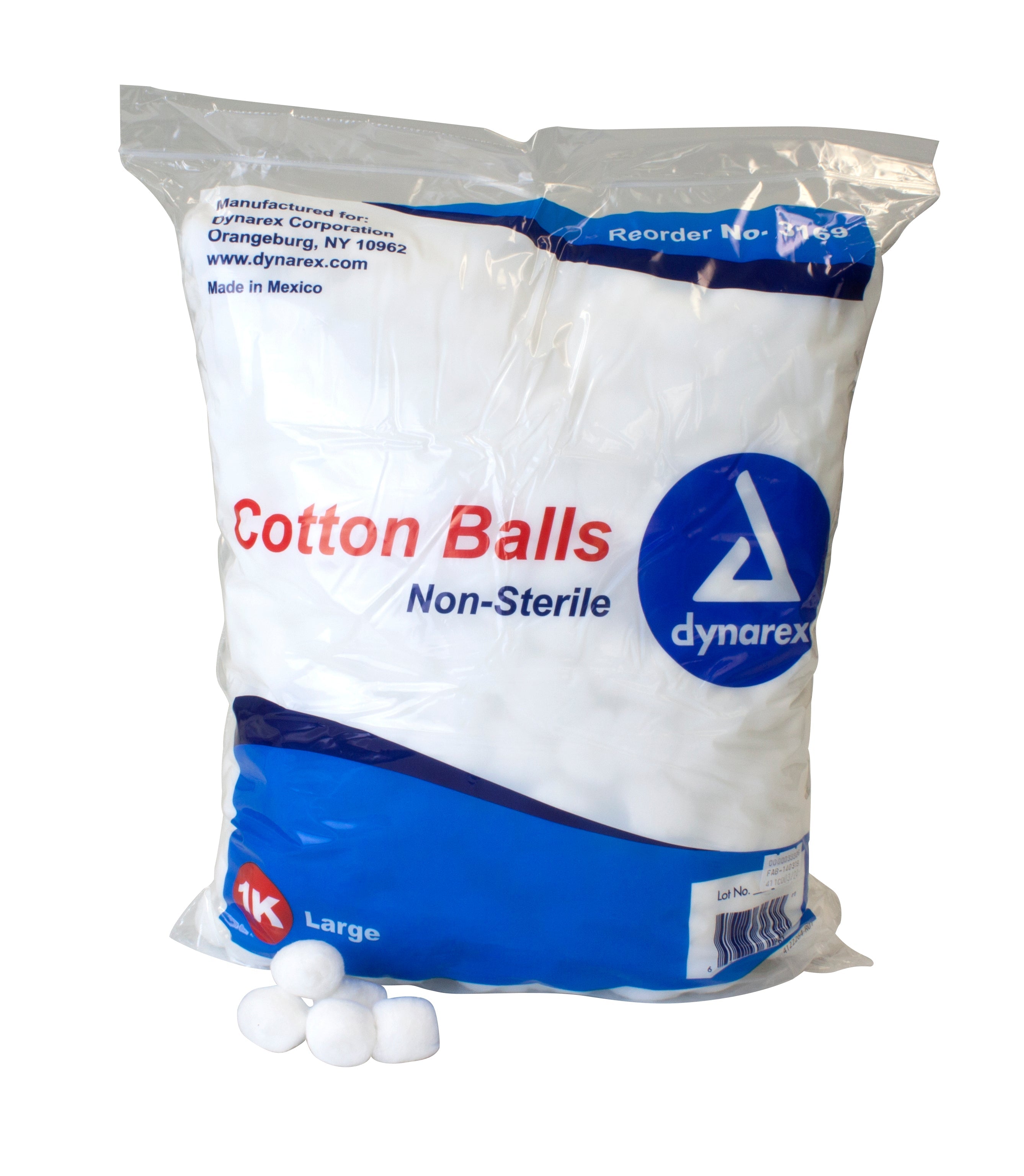 dynarex® Large Cotton Balls 3169