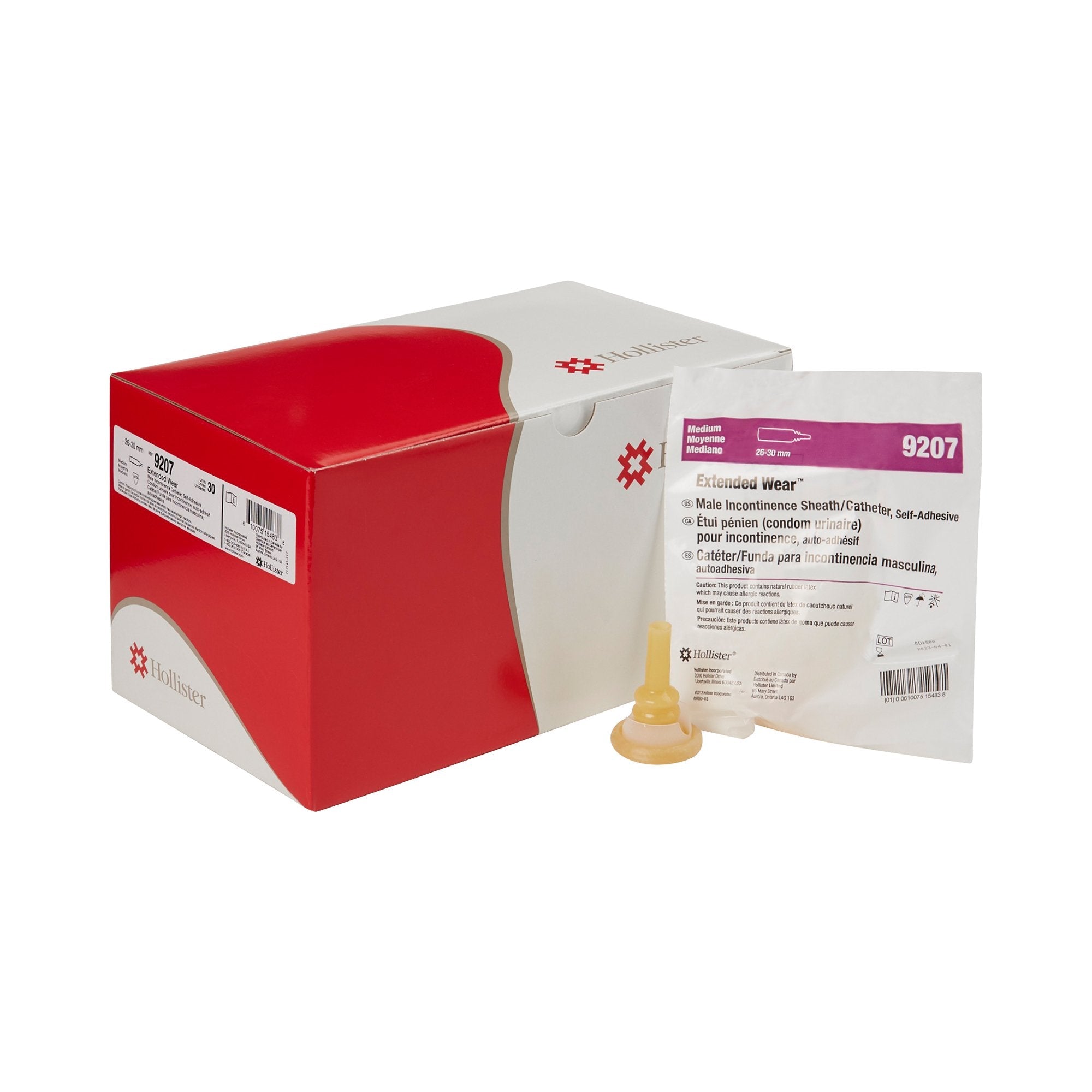 Hollister Extended™ Male External Catheter, Medium 9207