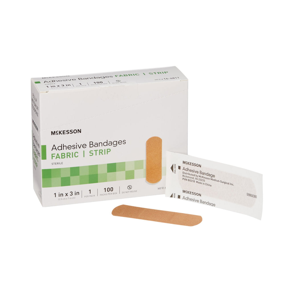 McKesson Tan Adhesive Strip, 1 x 3 Inch 16-4811