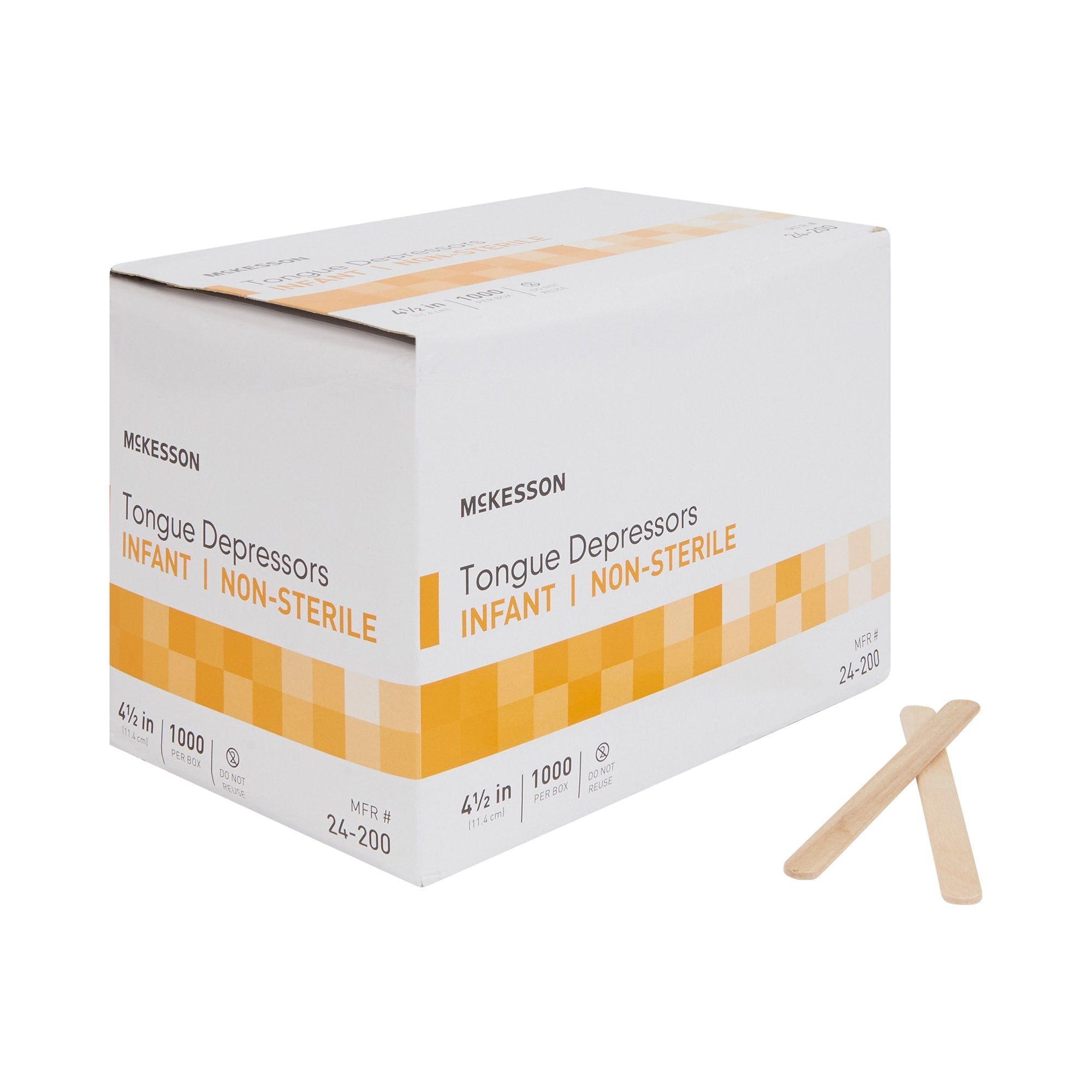 McKesson Tongue Depressor for Infant Use, Nonsterile 24-200
