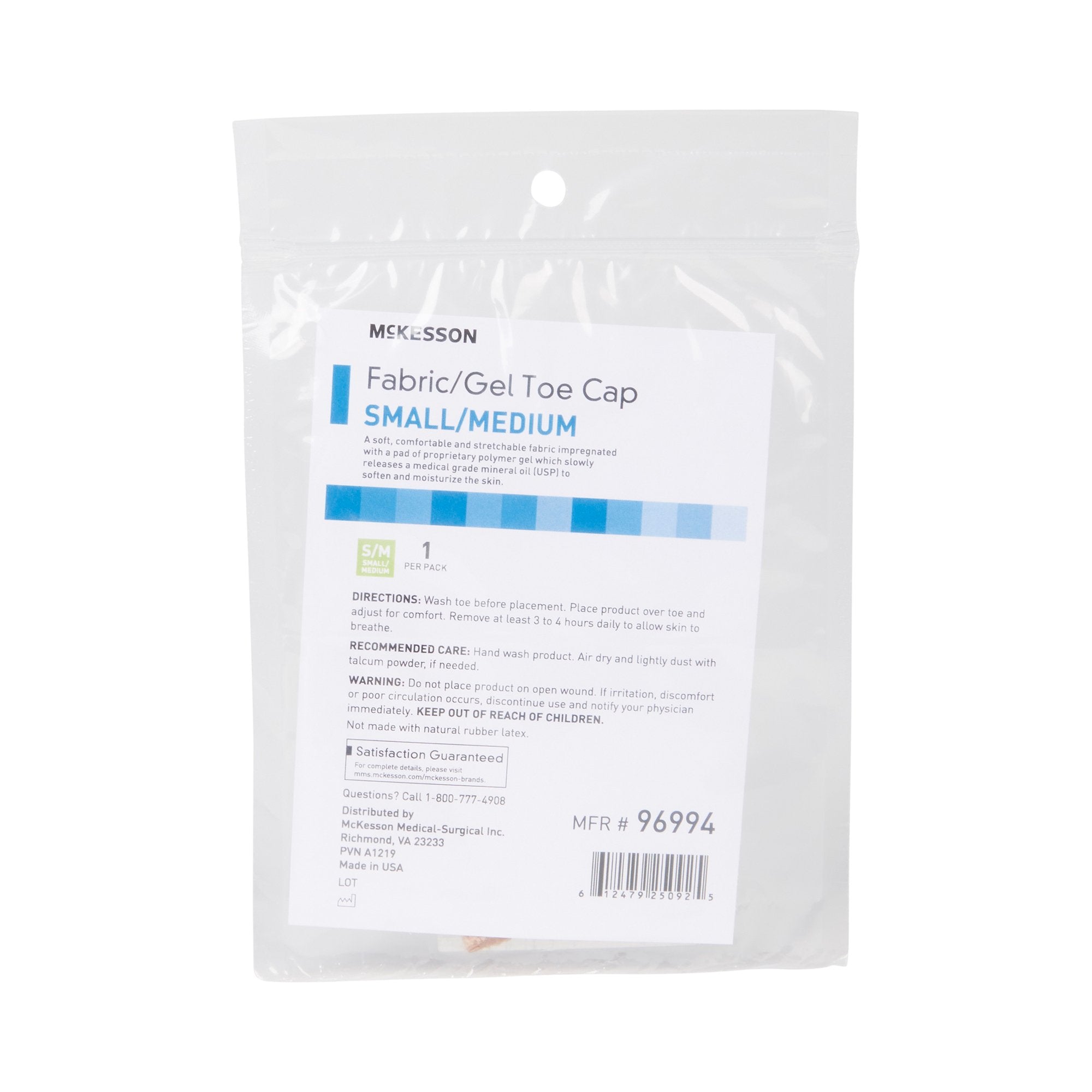 McKesson Toe Cap, Small / Medium 96994